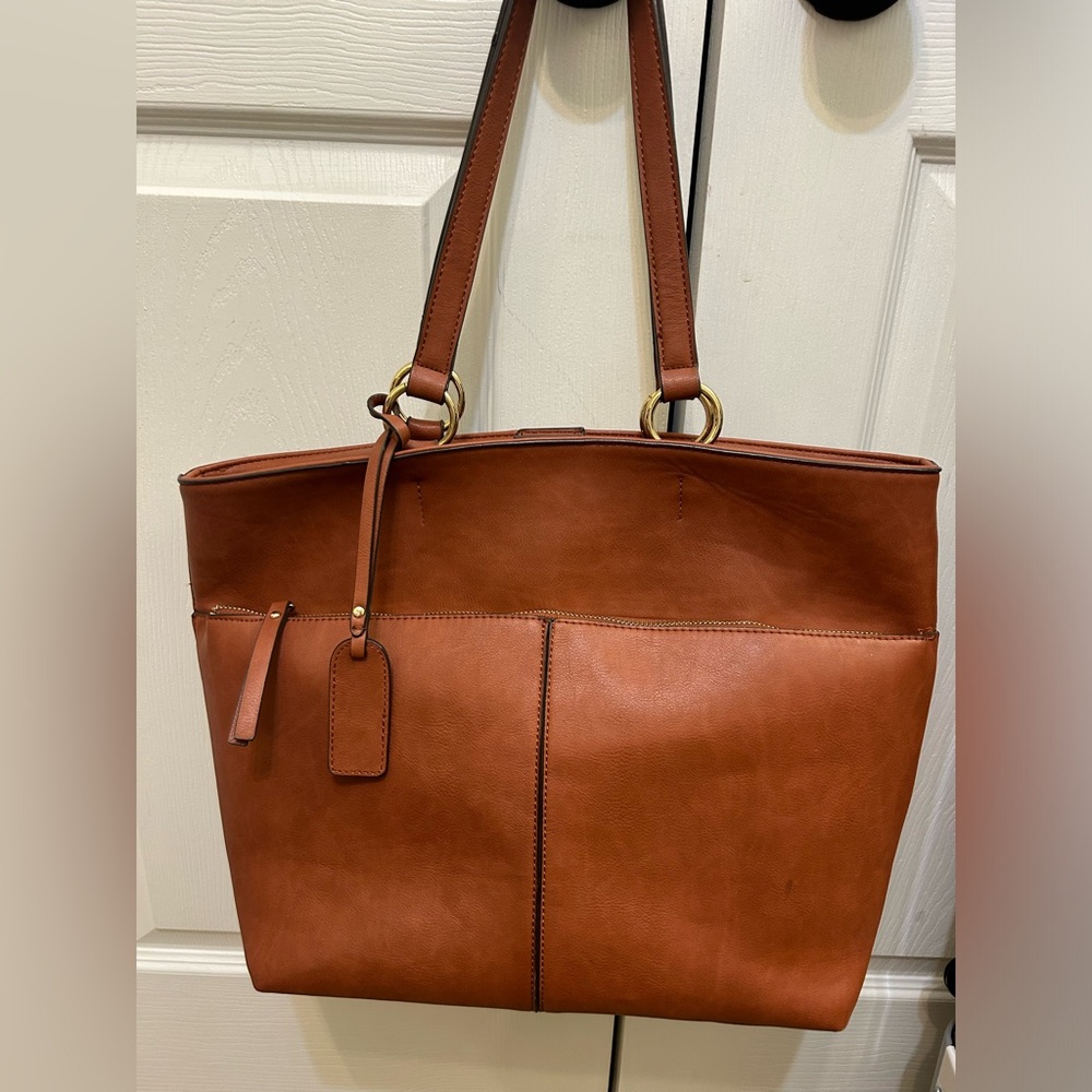 Sole Society Brown vegan leather Tote